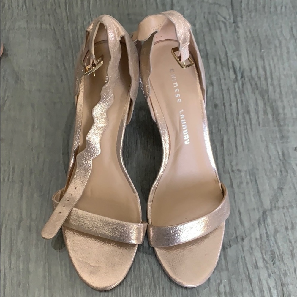 gold heels